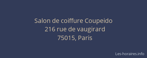 Salon de coiffure Coupeido