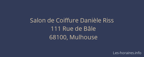 Salon de Coiffure Danièle Riss