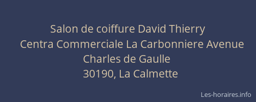 Salon de coiffure David Thierry