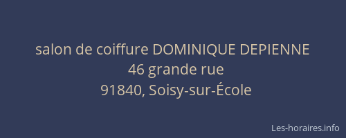 salon de coiffure DOMINIQUE DEPIENNE