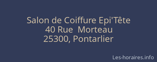 Salon de Coiffure Epi'Tête