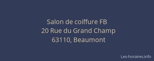 Salon de coiffure FB