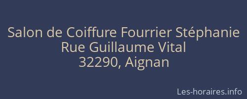Salon de Coiffure Fourrier Stéphanie