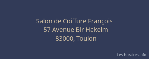 Salon de Coiffure François