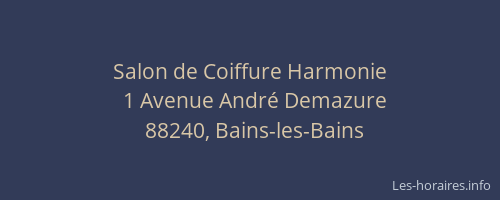 Salon de Coiffure Harmonie