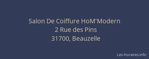 Salon De Coiffure HoM'Modern