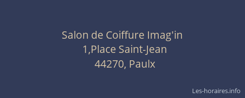 Salon de Coiffure Imag'in