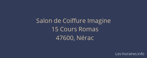 Salon de Coiffure Imagine