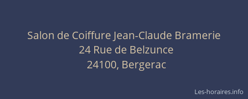 Salon de Coiffure Jean-Claude Bramerie
