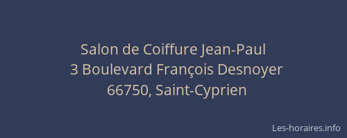 Salon de Coiffure Jean-Paul