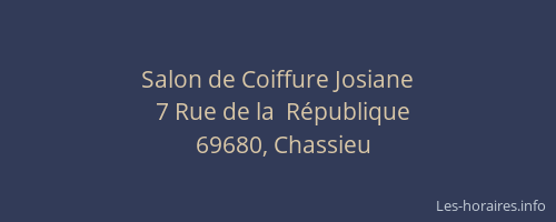 Salon de Coiffure Josiane