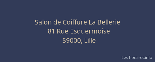 Salon de Coiffure La Bellerie