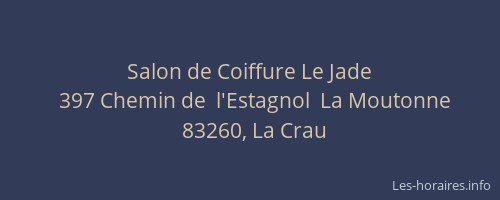 Salon de Coiffure Le Jade