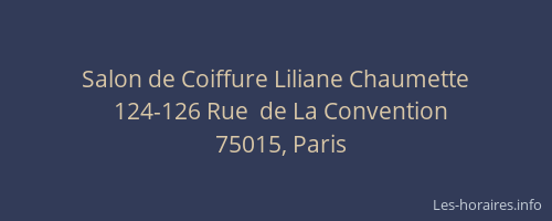 Salon de Coiffure Liliane Chaumette