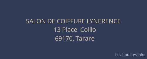 SALON DE COIFFURE LYNERENCE