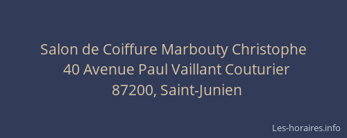 Salon de Coiffure Marbouty Christophe