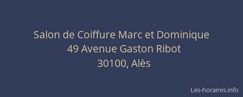 Salon de Coiffure Marc et Dominique