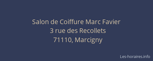 Salon de Coiffure Marc Favier