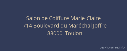 Salon de Coiffure Marie-Claire