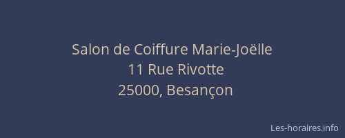 Salon de Coiffure Marie-Joëlle