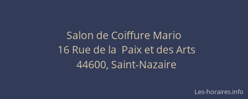 Salon de Coiffure Mario