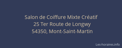 Salon de Coiffure Mixte Créatif