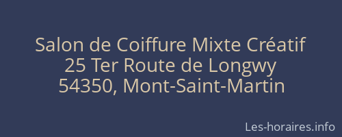 Salon de Coiffure Mixte Créatif