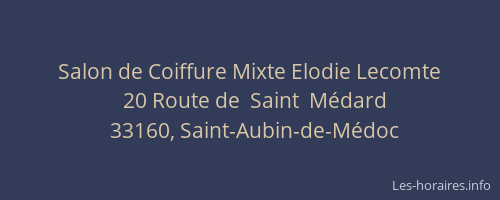 Salon de Coiffure Mixte Elodie Lecomte