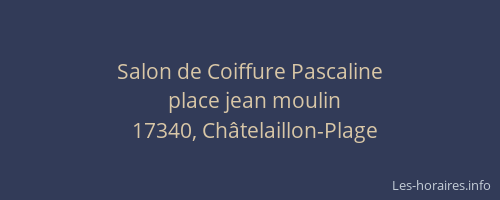 Salon de Coiffure Pascaline