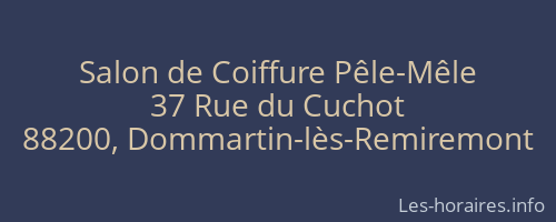 Salon de Coiffure Pêle-Mêle