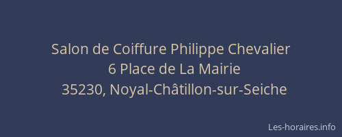 Salon de Coiffure Philippe Chevalier