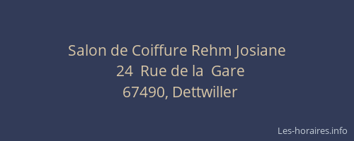 Salon de Coiffure Rehm Josiane