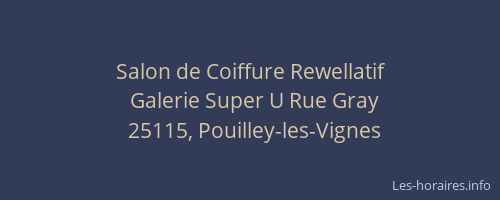 Salon de Coiffure Rewellatif