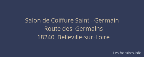 Salon de Coiffure Saint - Germain
