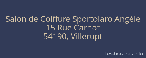 Salon de Coiffure Sportolaro Angèle