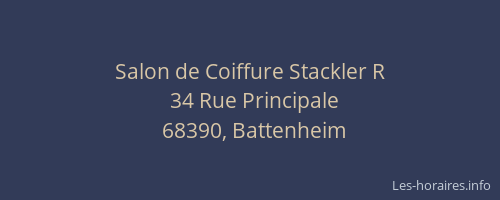 Salon de Coiffure Stackler R