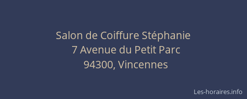 Salon de Coiffure Stéphanie