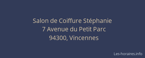 Salon de Coiffure St&eacute;phanie