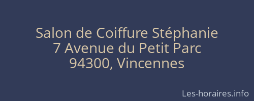 Salon de Coiffure Stéphanie
