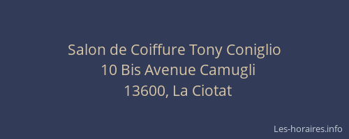 Salon de Coiffure Tony Coniglio