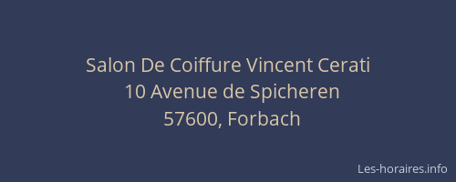 Salon De Coiffure Vincent Cerati