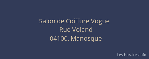 Salon de Coiffure Vogue
