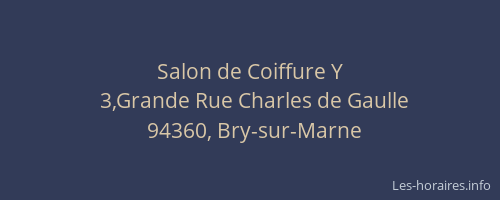 Salon de Coiffure Y