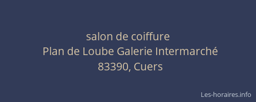 salon de coiffure