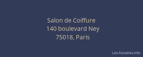 Salon de Coiffure