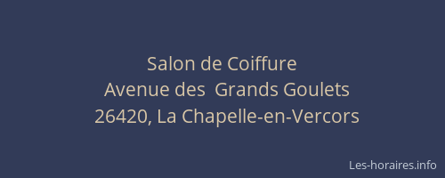Salon de Coiffure