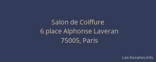 Salon de Coiffure