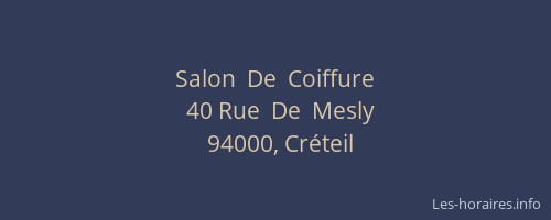 Salon  De  Coiffure