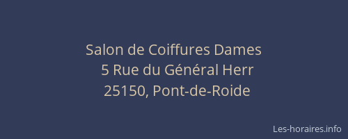 Salon de Coiffures Dames