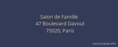 Salon de Famille